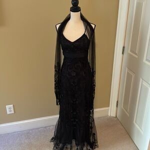 Vintage Lillie Rubin evening gown. Size 6.